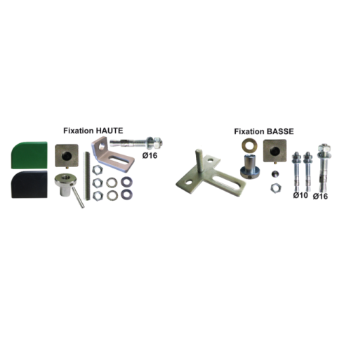 Kit pivot de portail à cheviller ing fixations - section carré 45x45mm - a011100