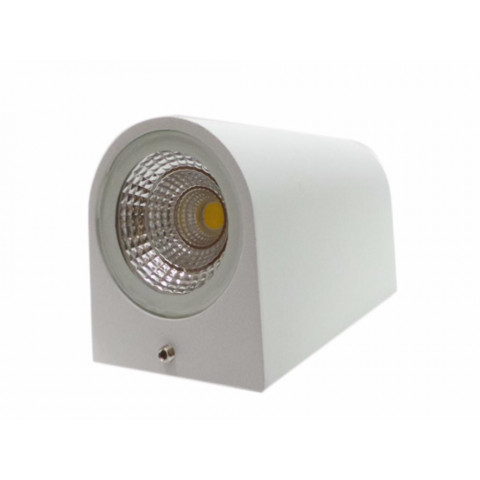 Applique murale led b20 6w ip44 blanc - couleur eclairage : blanc neutre 4000k - 5500k