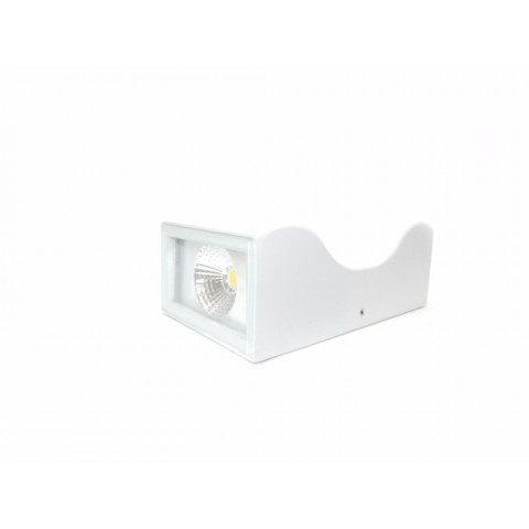 Applique murale led b21 10w ip44 blanc - couleur eclairage : blanc neutre 4000k - 5500k