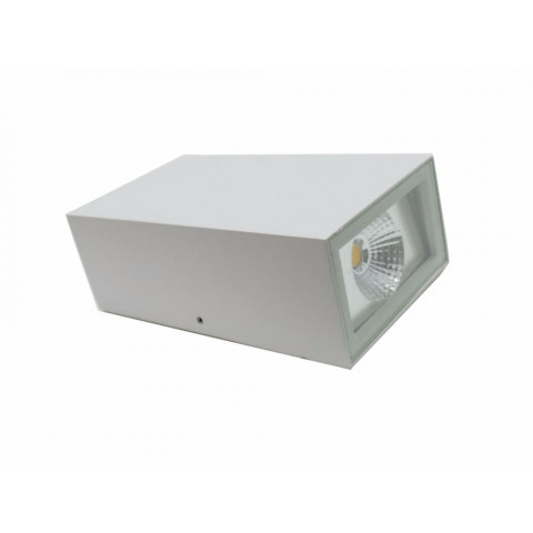 Applique murale led b25 10w ip44 blanc - couleur eclairage : blanc neutre 4000k - 5500k
