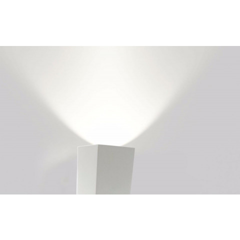 Applique murale led b33 3w ip44 blanc - couleur eclairage au choix