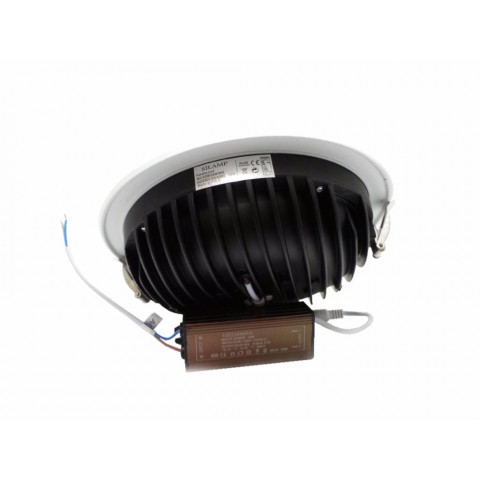 Downlight spot led cob rond 30w ø223mm - couleur eclairage au choix