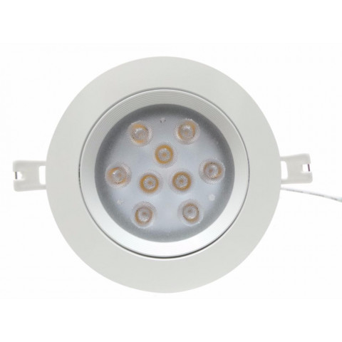 Spot encastrable led orientable 9w 80 - couleur eclairage : blanc neutre 4000k - 5500k