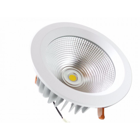 Downlight spot led cob rond 40w ø230mm - couleur eclairage au choix