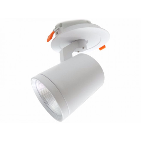 Downlight spot encastrable led cob orientable multi-angle 30w ø95mm - couleur eclairage au choix