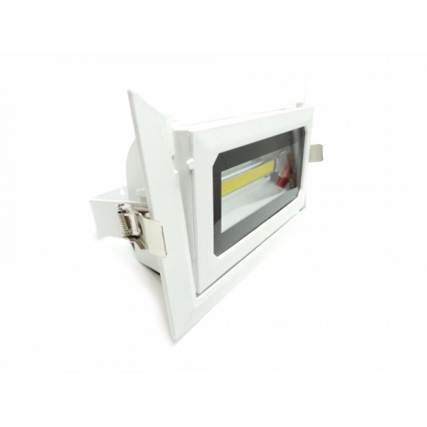 Downlight projecteur vitrine encastrable orientable cob 30w - couleur eclairage au choix