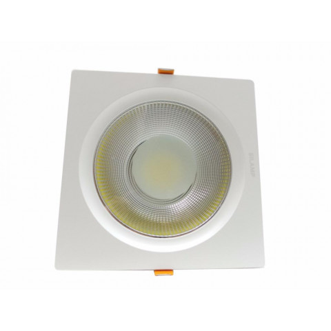 Downlight spot led cob carré 40w 235mm - couleur eclairage au choix