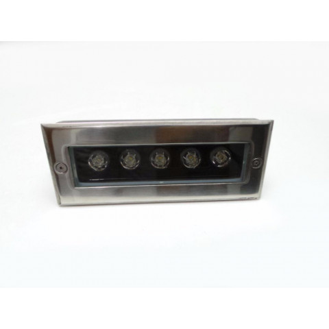 Encastré mural led f91 5w ip44 - couleur eclairage au choix