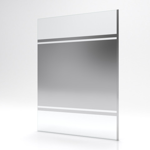 Paroi de douche à l’italienne FREEDOM 2 MIROIR 140 - 140x200cm verre transparent 8mm Aurlane - FAC247