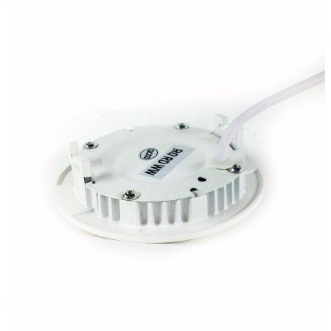 Downlight dalle led extra plate ronde blanc 6w - couleur eclairage : blanc froid 6000k - 8000k