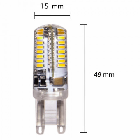 Ampoule led g9 smd6630 5w 220v 64led 360 - couleur eclairage au choix