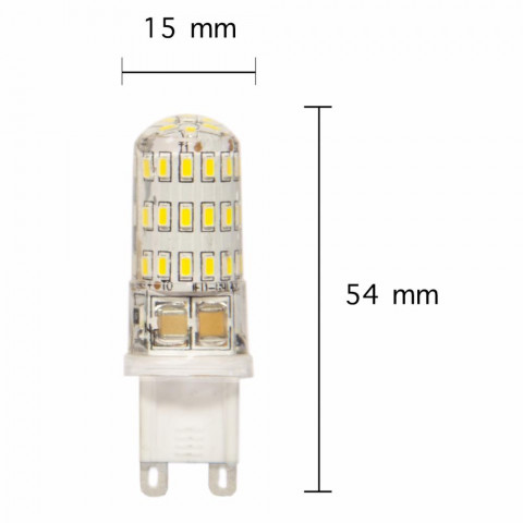 Ampoule led g9 smd6630 5w 220v 45led - couleur eclairage au choix