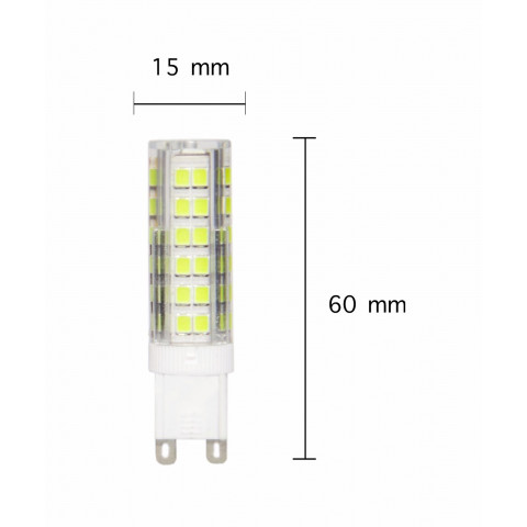 Ampoule led g9 smd2835 7w 220v 75led 360 - couleur eclairage au choix