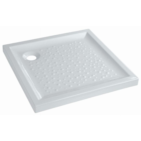 Receveur céramique GEBERIT Bastia - 80 x 80 extra-plat à poser/encastrer - 00721200000001