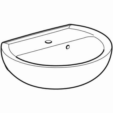 Lave-mains Bastia GEBERIT trop plein asymétrique - 501.612.00.1