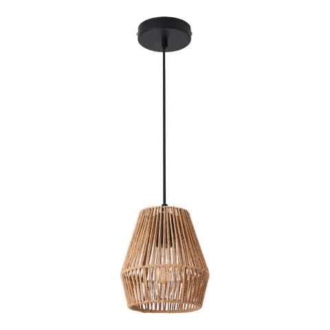 Lustre lampe lumière suspendu suspension en corde tissée liverpool 160 x 18 cm beige lux.pro helloshop26 03_0007476