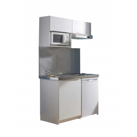 Moderna kitchenette complète boreale 120x60 blanc mélaminé