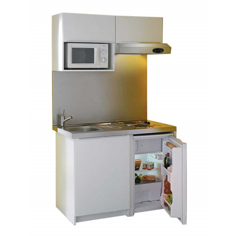 Moderna kitchenette complète cadette 120x60 blanc mélaminé