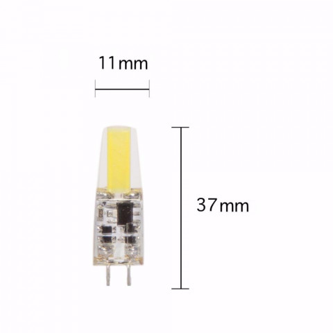 Ampoule led g4 cob 2w 12v 360 - couleur eclairage au choix