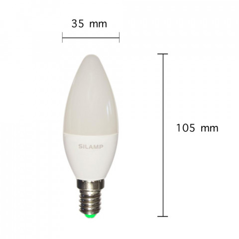 Ampoule led e14 b35 smd 6w 220v 180 - couleur eclairage au choix