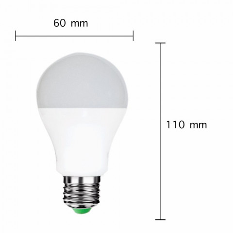 Ampoule led e27 a60 8w 220v 220 ampoule anti-blackout - couleur eclairage au choix