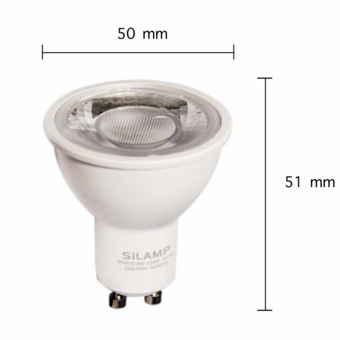 Ampoule led gu10 smd2835 par16 6w 220v 10led 80 - couleur eclairage au choix
