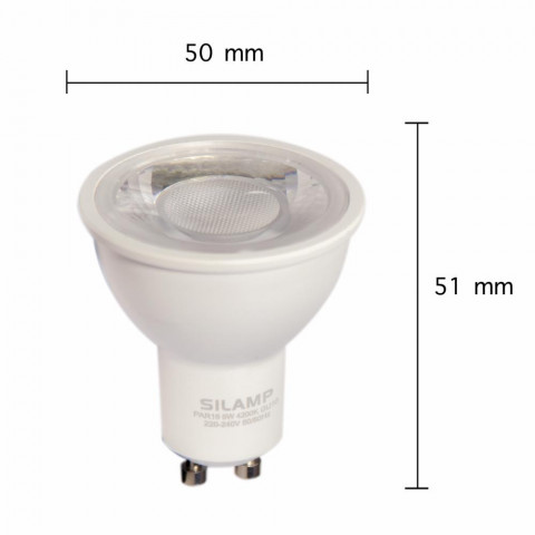 Ampoule led gu10 smd2835 par16 8w 220v 10led 80 - couleur eclairage au choix