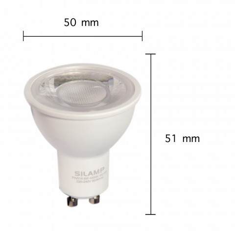 Ampoule led gu10 smd2835 par16 8w 220v 80 dimmable - couleur eclairage au choix