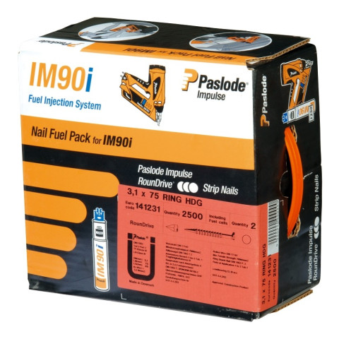 Pack de 1250 pointes crantées IM90I inox A2 SPIT - 2.8 x 63 mm - 142047