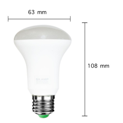 Ampoule led e27 r63 8w 220v 120 - couleur eclairage au choix