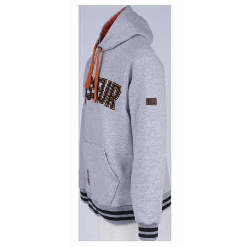 Sweat-shirt bosseur tokko - gris chiné - taille m - 11256-008