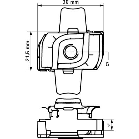 Écrou coulissant WALRAVEN BIS RapidStrut - Avec ailettes plastiques - Bague PP M10 - 651868010