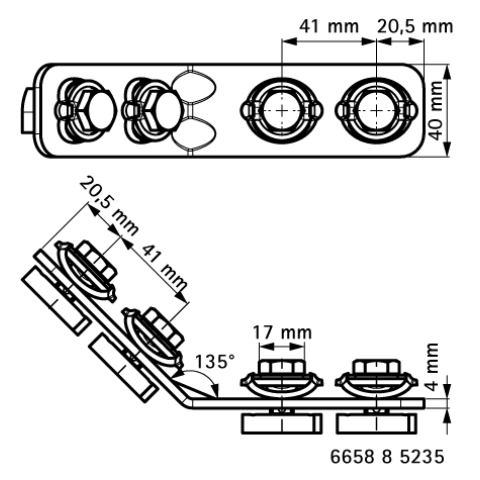 Pièces de raccordement WALRAVEN BIS RapidStrut - Angle 135° G2 (BUP1000) - 665885235