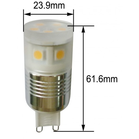 Ampoule led g9 2,5 watt - couleur - blanc froid 6000°k