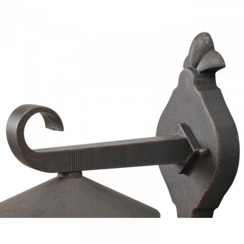 Applique d'extérieur noire street 1 ampoule 23 cm