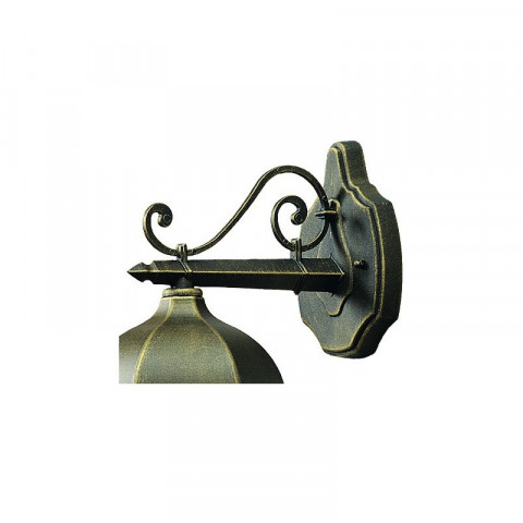 Applique d'extérieur noire street 1 ampoule 26 cm