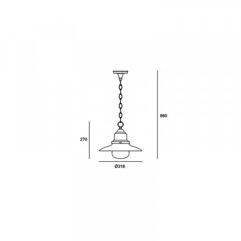 Applique de jardin avenue 1 ampoule