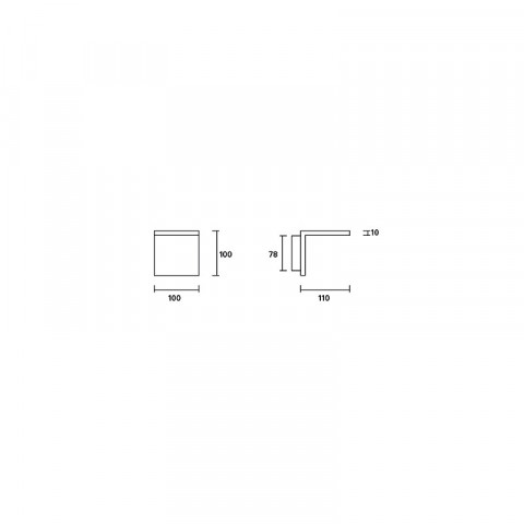 Applique décorative supi led 1 ampoule
