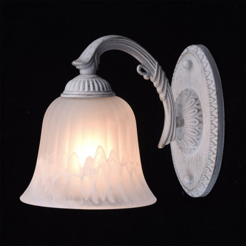 Applique murale blanche classic 1 ampoule 35 cm