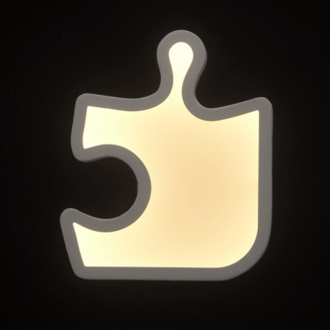Applique murale blanche techno   8 cm