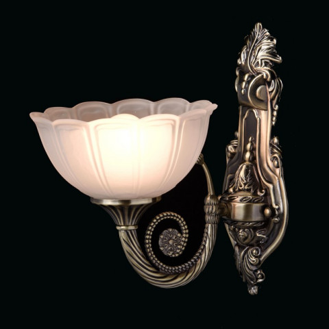Applique murale laiton classic 1 ampoule 27 cm