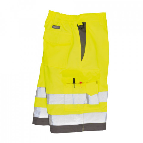 Bermuda haute visibilité hivis poly-coton portwest