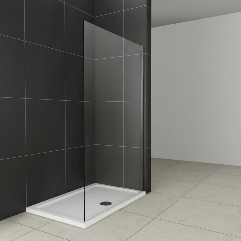 Paroi de douche 90x200cm en 8mm verre anticalcaire paroi de douche à l'italienne