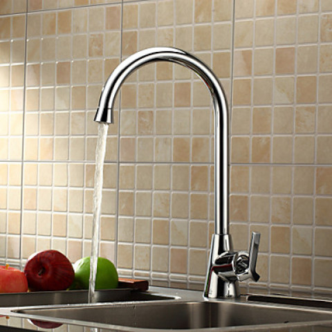 lookshop robinet de cuisine moderne a bec arrondi distriartisan