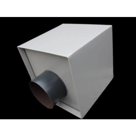 Boite à eau alu 400x400x400 - RAL 7036 Gris Platine