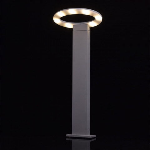 Borne d'extérieur grise street 1 ampoule 60 cm