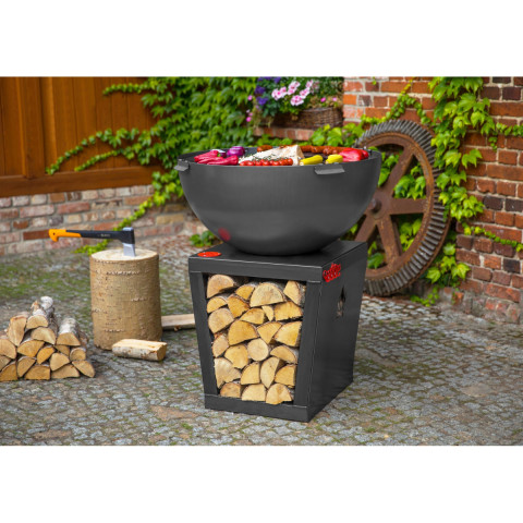 Braséro barbecue "santos" - multifonction, durable, fabriqué en europe