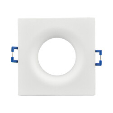 Fixation spot braytron tetra-d, carré, blanc, fixe, longueur et largeur 89mm, aluminium