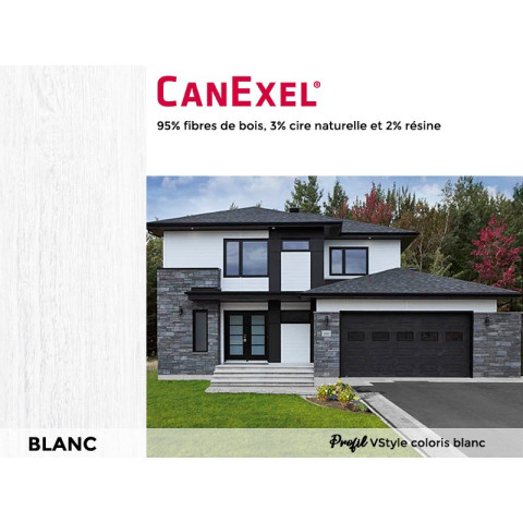 Double lame avec cannelure biseautée CanExel® - Profil VSTYLE - Paquet de 4 lames - Coloris au choix