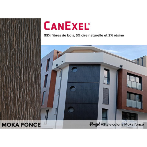 Double lame avec cannelure biseautée CanExel® - Profil VSTYLE - Paquet de 4 lames - Coloris au choix
